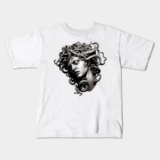 Medusa statue Kids T-Shirt